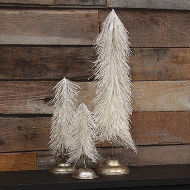 3 Set Snowbrush Pine Trees - The Fox Decor